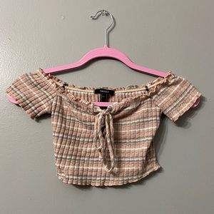 Off-Shoulder Crop Top